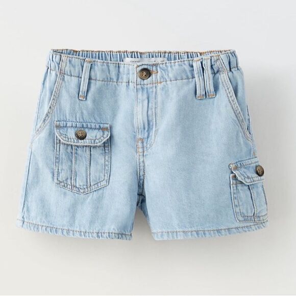 Zara Girls Blue & Coral Shorts Set(Size 11-12yrs) - Picture 6 of 8